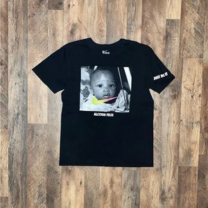 Allyson Felix Nike Baby Face Black T-Shirt (Medium)
